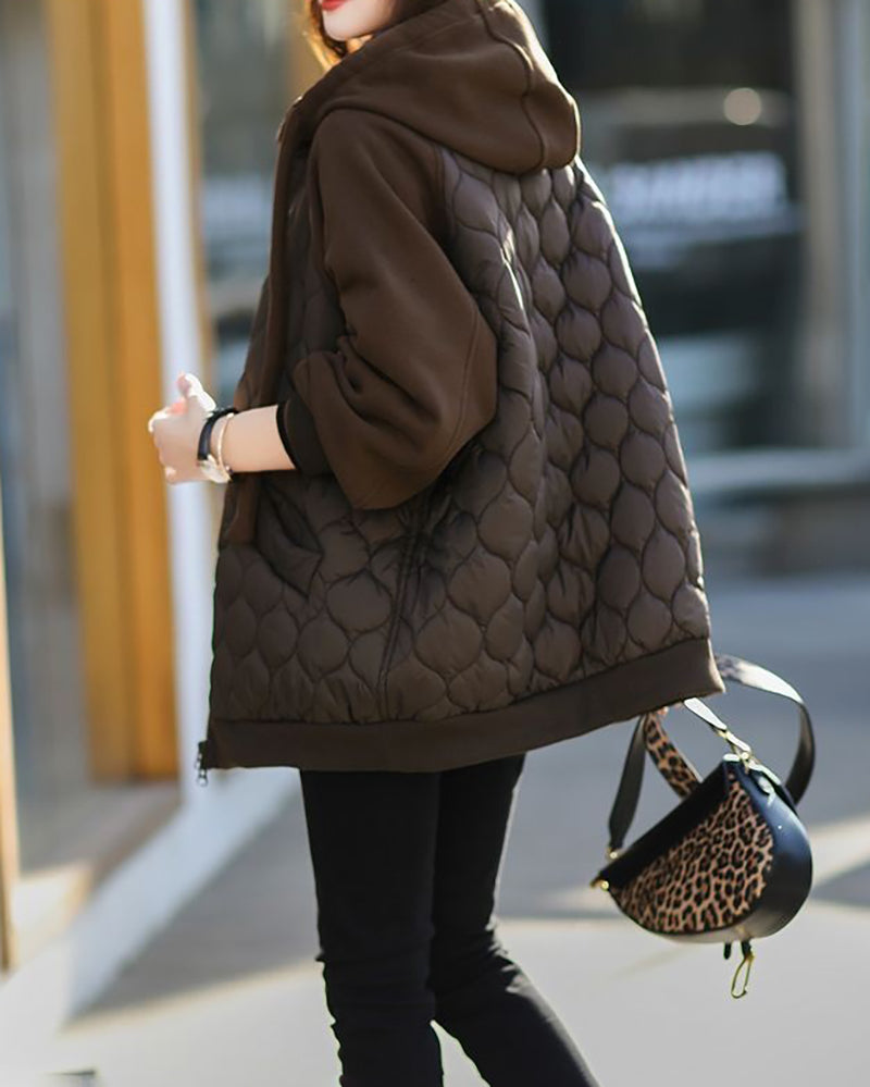 Mysa kapüşonlu yastıklı ceket