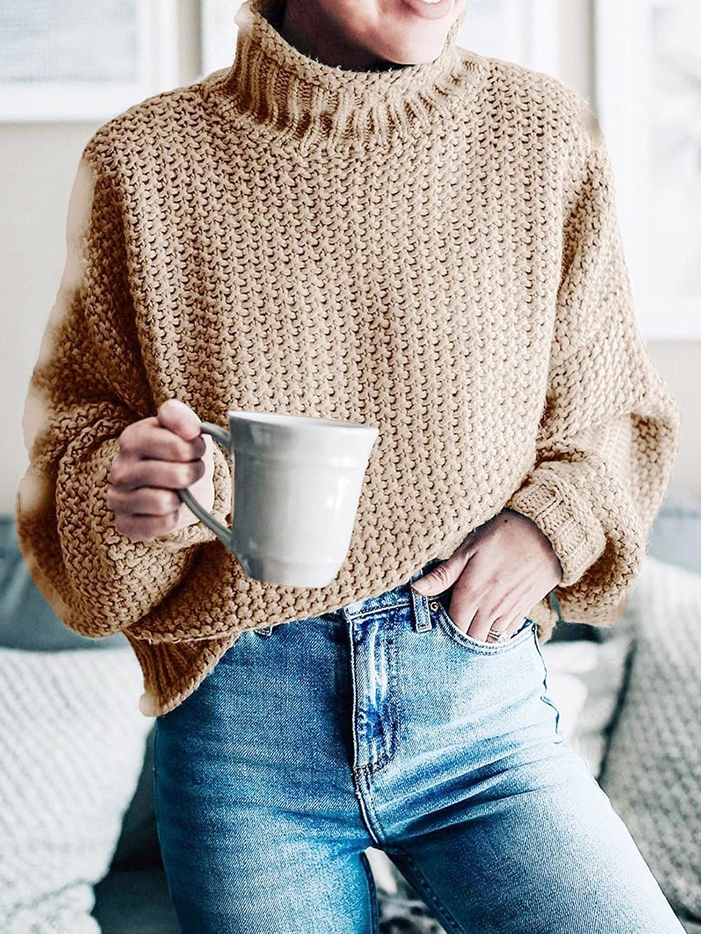 Lavigne kalın örgü kazak