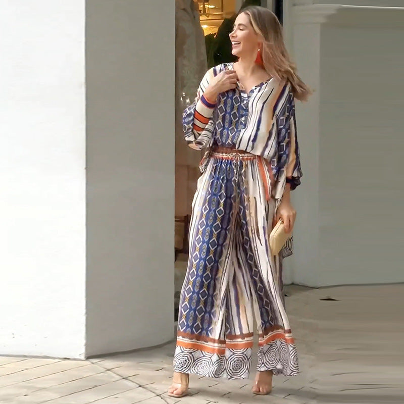 Esther Bohemya Bluz ve Pantolon Takımı