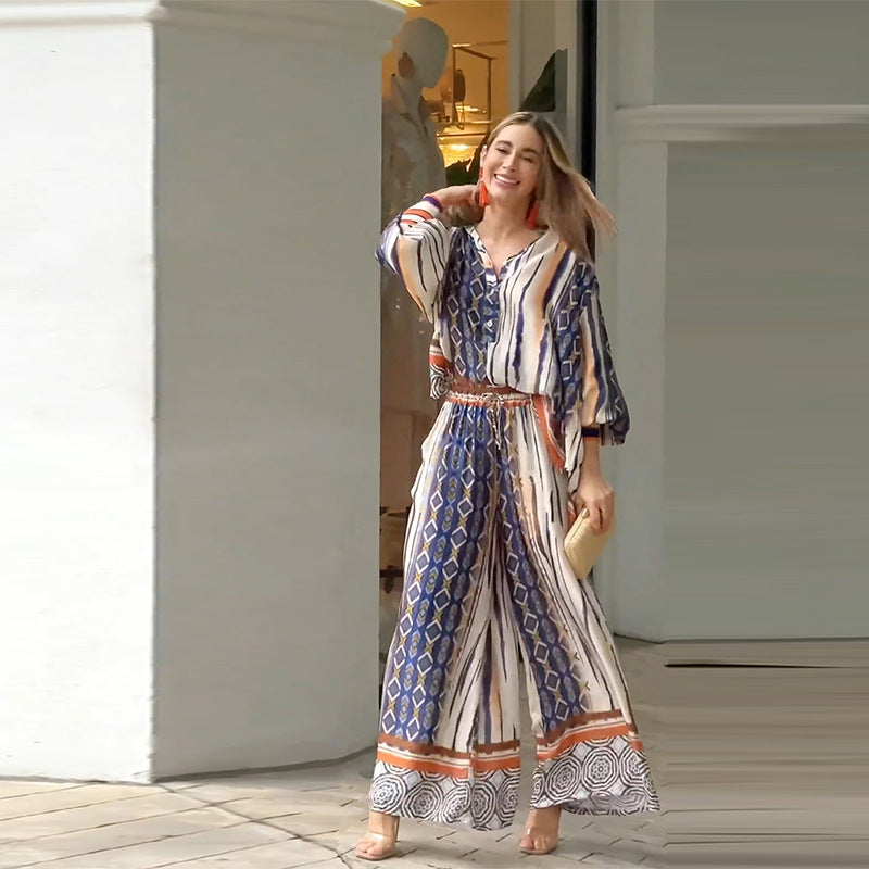 Esther Bohemya Bluz ve Pantolon Takımı