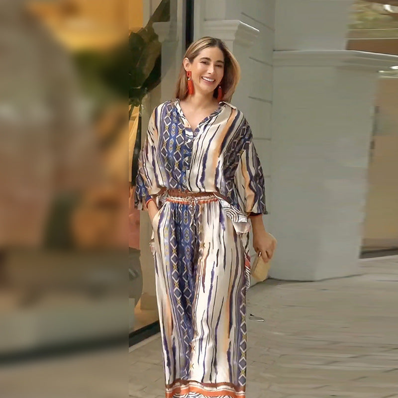 Esther Bohemya Bluz ve Pantolon Takımı