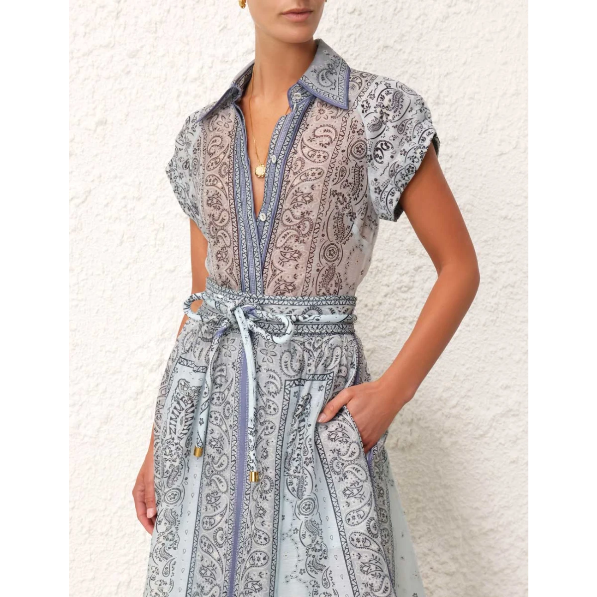 Impera Desenli Bluz ve Etek Seti