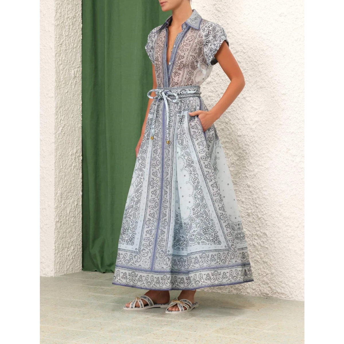 Impera Desenli Bluz ve Etek Seti